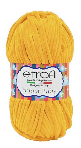 Etrofil Yonca Baby plüss, zsenília fonal 70214 Mustár