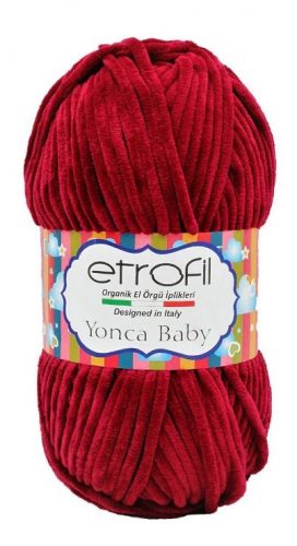 Etrofil Yonca Baby plüss, zsenília fonal 70344 Bordó