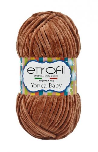 Etrofil Yonca Baby plüss, zsenília fonal 70754 Világos barna