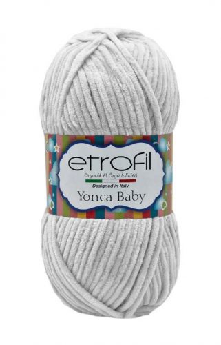 Etrofil Yonca Baby plüss, zsenília fonal 70905 Világos szürke