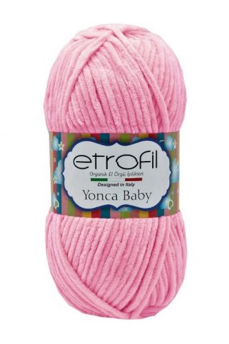 Etrofil Yonca Baby plüss, zsenília fonal 73105 Rózsaszín