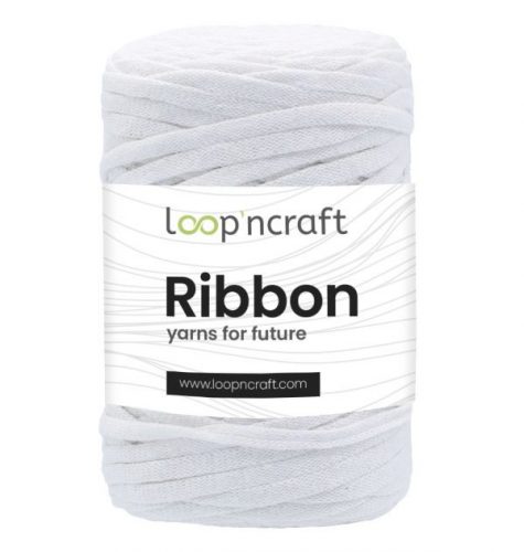 Loop'ncraft Ribbon szalagfonal 25-02 Fehér