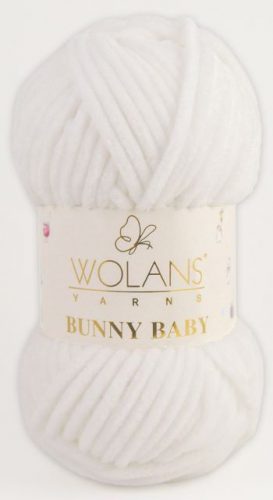 Wolans Bunny Baby plüss fonal 1001 Fehér