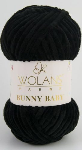 Wolans Bunny Baby plüss fonal 10010 Fekete