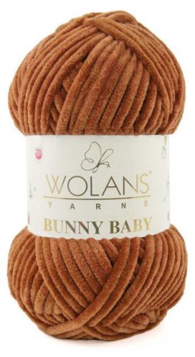 Wolans Bunny Baby plüss fonal 1028 Rozsdabarna