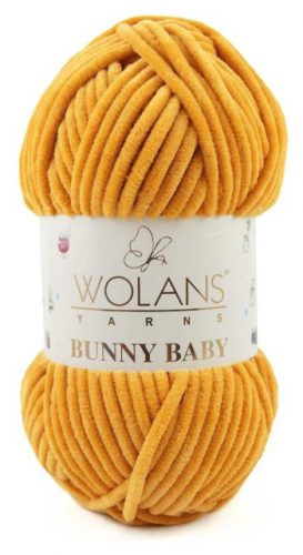 Wolans Bunny Baby plüss fonal 1037 Mustár