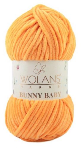 Wolans Bunny Baby plüss fonal 1038 Világos narancs