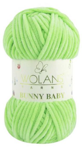 Wolans Bunny Baby plüss fonal 1047 Lime zöld