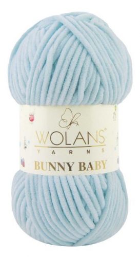 Wolans Bunny Baby plüss fonal 1048 Pasztell kék