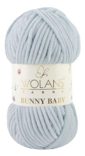 Wolans Bunny Baby plüss fonal 1049 Jégkék