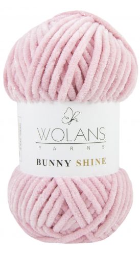 Wolans Bunny Baby Shine, csillogós plüss fonal 820-05 Babarózsaszín