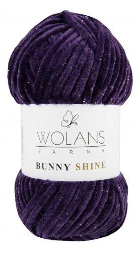 Wolans Bunny Baby Shine, csillogós plüss fonal 820-16 Lila