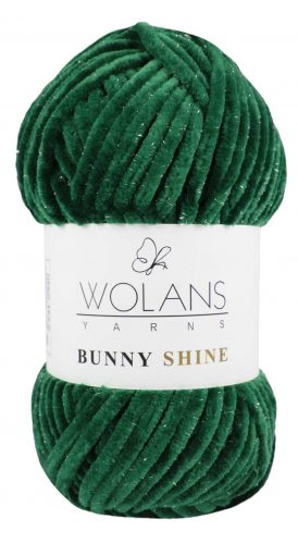 Wolans Bunny Baby Shine, csillogós plüss fonal 820-26 Zöld