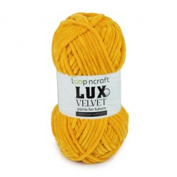 Lux Velvet prémium zsenília fonal LV10-35 - Mustár