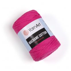 Yarn art macrame cotton fonal 2mm 803 ciklámen