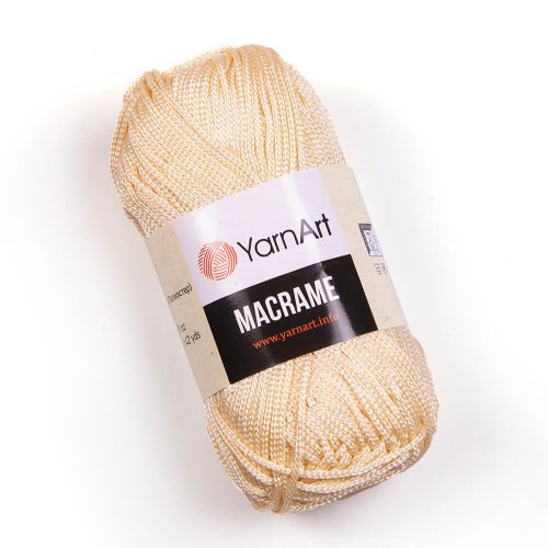 Yarn art macrame fonal 1.5mm 165 vanília