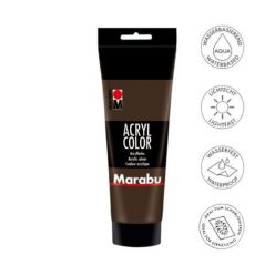 Marabu Color akrilfesték 100ml 045 Sötétbarna