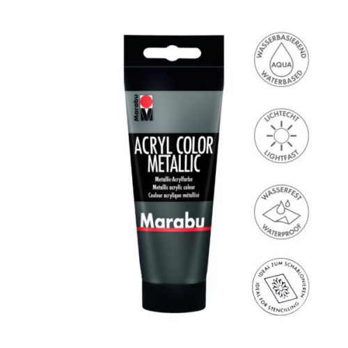 Marabu Color akrilfesték 100ml 772 Metálfényű antracit