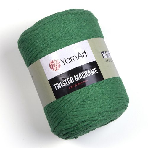 Yarn art twisted 5mm macrame kifésülhető fonal 759 zöld