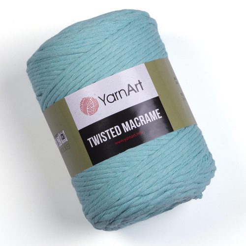 Yarn art twisted 5mm macrame kifésülhető fonal 775 világos menta