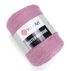   Yarn art twisted 5mm macrame kifésülhető fonal 792 világos barna