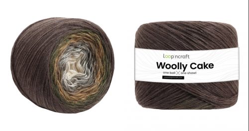 Loop'n Craft - Woolly Cake hosszan színátmenetes sütifonal (200g/700m) 02 Föld barna